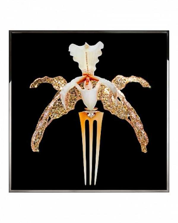 Панно, картина VISIONNAIRE (IPE CAVALLI) Orchidea Lalique Salone del Mobile Milano