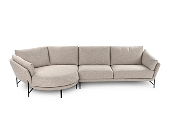 Диван с мягкой спинкой и шезлонгом из ткани с съемным чехлом Venere Calia Italia CAL 1149_2 фабрика Calia Italia из Италии