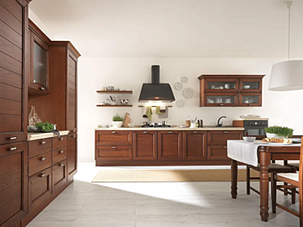Кухня из массива ясеня с ручками LUBE CUCINE Claudia 07