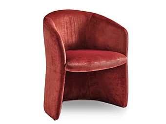 Кресло с обитой спинкой из ткани Gallotti&Radice Janette Кресло с обитой спинкой из ткани Gallotti&Radice Janette фабрика Gallotti & Radice из Италии