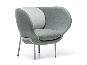 Кресло с подлокотниками из ткани MOROSO Armada 096 фабрика Moroso из Италии