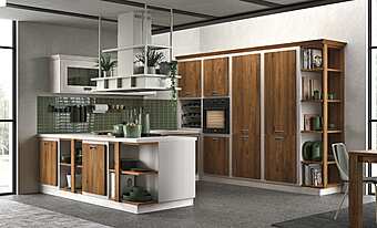 Деревянная кухня с ручками LUBE CUCINE Rebecca 5 фабрика LUBE CUCINE из Италии