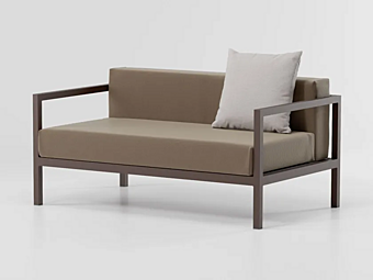 Диван с обитой спинкой на два места из ткани KETTAL LANDSCAPE KS9400700 фабрика KETTAL из Италии