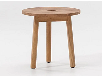 Кофейный столик низкий круглый из тика KETTAL RIVA фабрика KETTAL из Италии