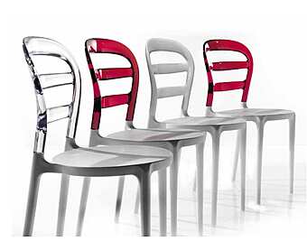 Стул из металла и полипропилена ARREX A07 фабрика ARREX из Италии