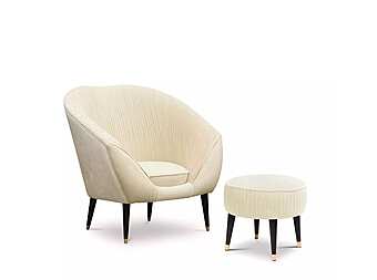 Кресло И Подставка Для Ног «Одри» KOKET KKGP65 фабрика KOKET из Италии