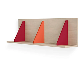 Настенная полка из дерева с открытыми полками Nidi Pitagora фабрика nidi из Италии