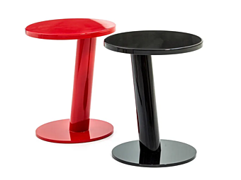 Круглый стальной боковой столик MOROSO Pipe S80  фабрика Moroso из Италии