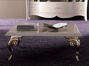 Низкий журнальный столик для гостиной из дерева CORTEZARI Antares фабрика CORTE ZARI из Италии