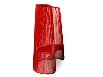 Кресло с подлокотниками из полиэтиленового шнура Moroso Husk с мягкой спинкой фабрика Moroso из Италии