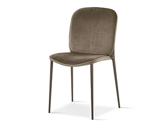 Кресло из ткани с мягкой спинкой SEDIT ABBA ABBMET фабрика SEDIT из Италии