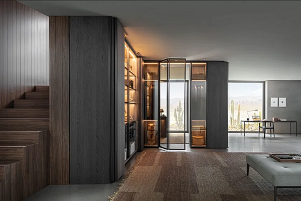 Секционный гардероб с системой Gliss Master из материалов Molteni & C Sistema 7 фабрика Molteni & C.(+VITRA) из Италии. Фото №9