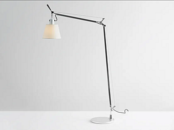 Настольная лампа с абажуром из пергамента и сатина Artemide Tolomeo Basculante Reading A014610, A014600 фабрика Artemide из Италии
