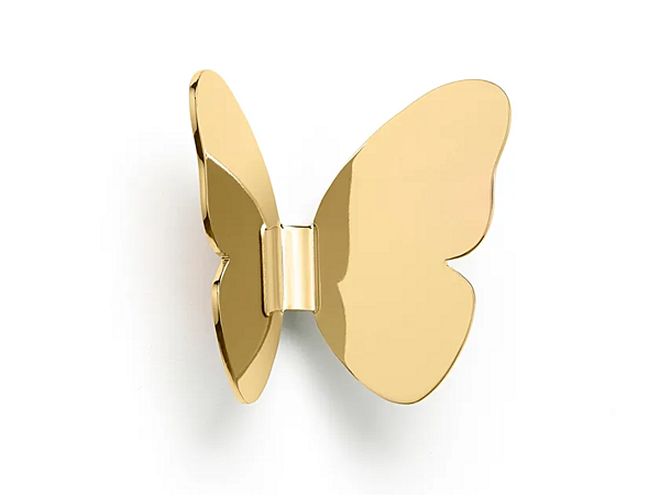 Настенный вешалка для одежды из латуни GHIDINI1961 BUTTERFLY RH503PB102 фабрика GHIDINI1961 из Италии. Фото №2