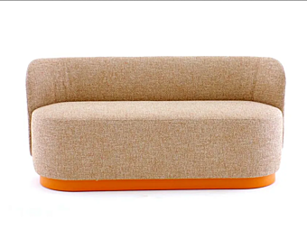 Диван с обитой спинкой на два места из ткани MONTBEL Tablet 5251  фабрика MONTBEL из Италии