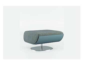 Пуф с обивкой из кожи BIZZOTTO ITALIA Plume 6106A