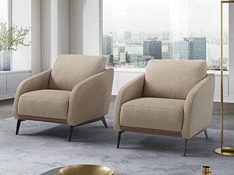 Кресло с подлокотниками из ткани Diva Marinelli Home M1244 фабрика Marinelli Home из Италии