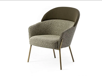 Кресло с обивкой из ткани и подлокотниками BROSS WAM 1570 фабрика BROSS из Италии
