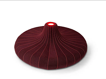 Изогнутый диван из ткани с мягкой спинкой GIOVANNETTI O Vulcano фабрика GIOVANNETTI из Италии