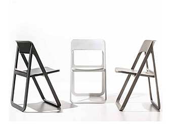 Стул складной из металла и полипропилена ARREX A468 фабрика ARREX из Италии