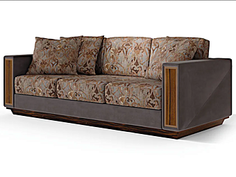 Диван с мягкой спинкой из ткани Bloom Martini Interiors