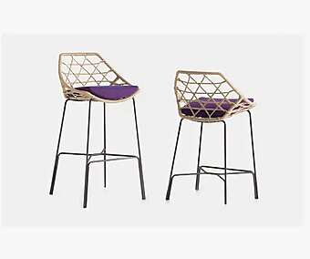 Стул барный для сада с обивкой из ткани POTOCCO Cut 910/SR фабрика POTOCCO из Италии