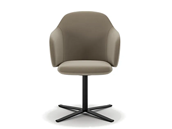 Кресло с подлокотниками из ткани с 4 спицами INNOVA Imbottiti Bloom R1 фабрика Innova Imbottiti из Италии