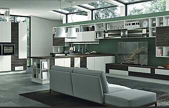 Кухня с островом из материалов LUBE CUCINE Creativa 09