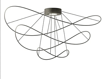 Светильник потолочный LED из металла AXOLIGHT HOOPS PL HOOPS 2, PL HOOPS 3 Светильник потолочный LED из металла AXOLIGHT HOOPS PL HOOPS 2, PL HOOPS 3 фабрика Axolight из Италии