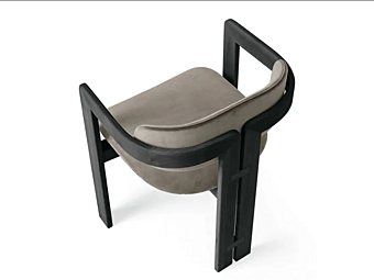 Кресло с бархатной обивкой и подлокотниками Gallotti&Radice 0419 Кресло с бархатной обивкой и подлокотниками Gallotti&Radice 0419 фабрика Gallotti & Radice из Италии
