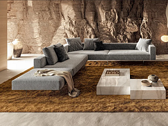 Модульный диван из ткани с мягкой спинкой LAGO AIR 2737 2737 фабрика LAGO из Италии