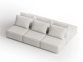 Диван с обитой спинкой из ткани Samet D Gervasoni фабрика Gervasoni из Италии