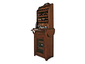 Напольный винный стеллаж из массива дерева Interiors Italia AQ421 фабрика Interiors Italia из Италии