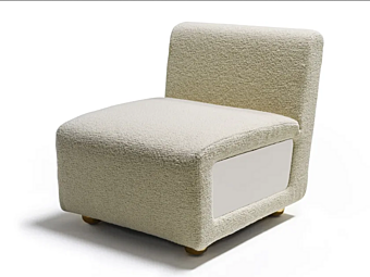 Кресло с мягкой спинкой из обитой ткани MARIONI  Baia I0252