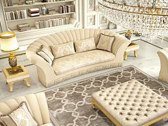 Диван из ткани с мягкой спинкой KEOMA GINEVRA фабрика KEOMA из Италии