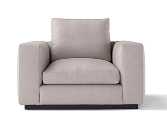 Кресло с подлокотниками из ткани AMURA Fripp фабрика AMURA из Италии