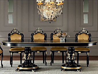 Овальный стол из массива дерева MODENESE GASTONE 11115 фабрика MODENESE GASTONE из Италии