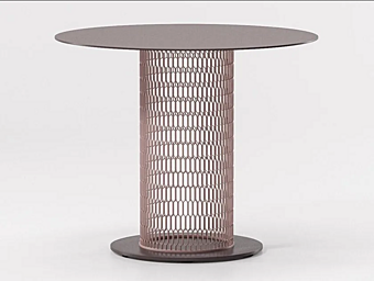 Обеденный стол из алюминия с сетчатой столешницей KETTAL MESH KS1702600 фабрика KETTAL из Италии