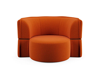 Кресло с подлокотниками из обитой ткани Liu Jo Living Collection Soft Island SFO
