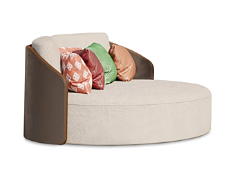 Двухместный круглый садовый диван с тканевой обивкой FORMITALIA Winston фабрика FORMITALIA из Италии