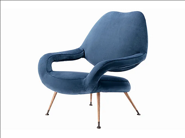 Кресло с подлокотниками из ткани DU 55 POLTRONA FRAU Du 55 фабрика POLTRONA FRAU из Италии. Фото №2