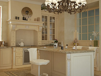 Кухня с островом из материала Tosca Martini Interiors Кухня с островом из материала Tosca Martini Interiors фабрика MARTINI INTERIORS из Италии