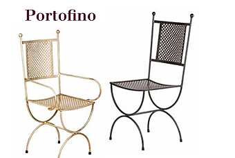 Стул металлический садовый L_Antica Deruta Portofino Стул металлический садовый L_Antica Deruta Portofino фабрика L'Antica Deruta из Италии