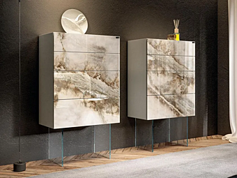 Стеклянный комод LAGO коллекции 36E8 2136 2136 фабрика LAGO из Италии