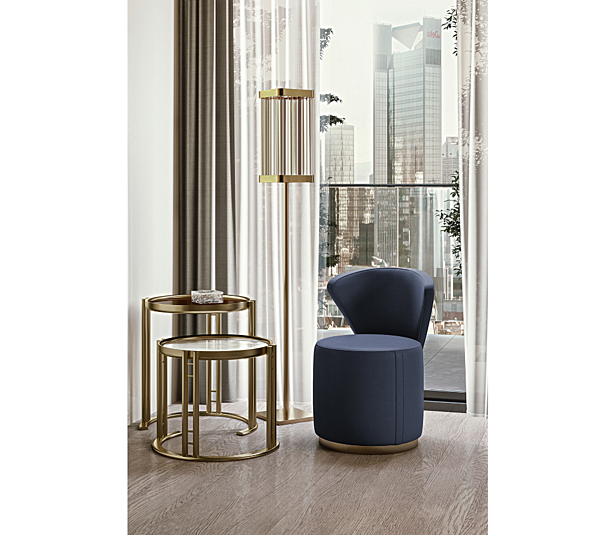 Кресло с обивкой из кожи BIZZOTTO ITALIA Ginko 6087 фабрика Bizzotto Italia из Италии. Фото №4