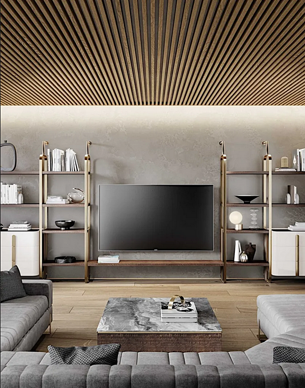 Металлическая стена для хранения Giselle Capital Collection GIS.TV фабрика Capital Collection из Италии. Фото №3