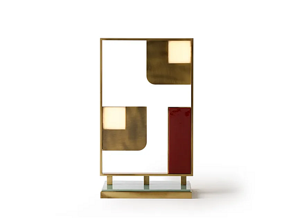 Настольная лампа из латуни с абажуром Sunset средняя MARIONI 02910 фабрика MARIONI из Италии. Фото №1