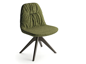 Стул с обитой спинкой из ткани INNOVA Imbottiti Eleven L17 фабрика Innova Imbottiti из Италии