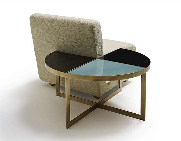 Кресло с мягкой спинкой из обитой ткани MARIONI  Baia I0252 фабрика MARIONI из Италии. Фото №5