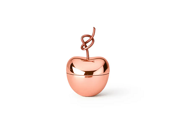 Коробка для хранения из латуни с узлом и вставкой из вишни GHIDINI1961 KNOTTED CHERRY NZ605PB101 фабрика GHIDINI1961 из Италии. Фото №4